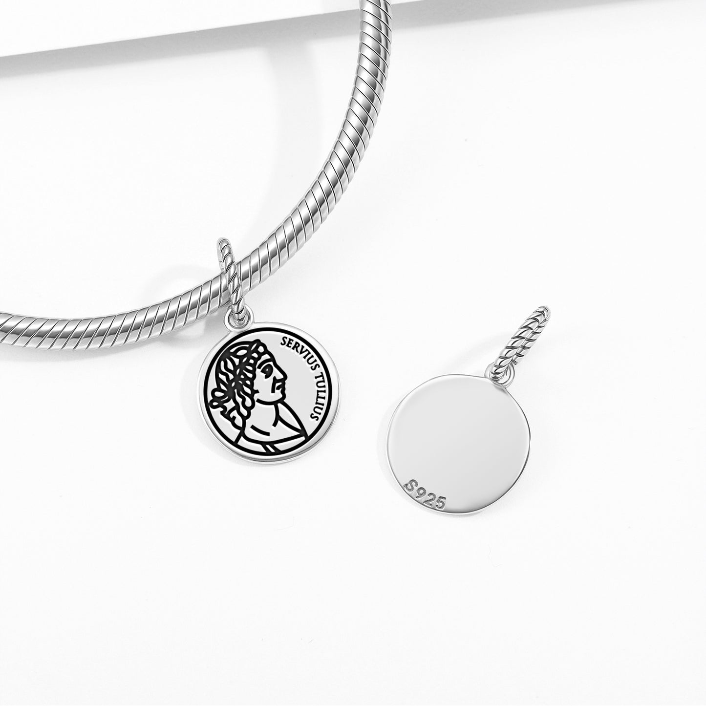 Servius Tullius Roman Empire Symbols Pendant Dangle Charm