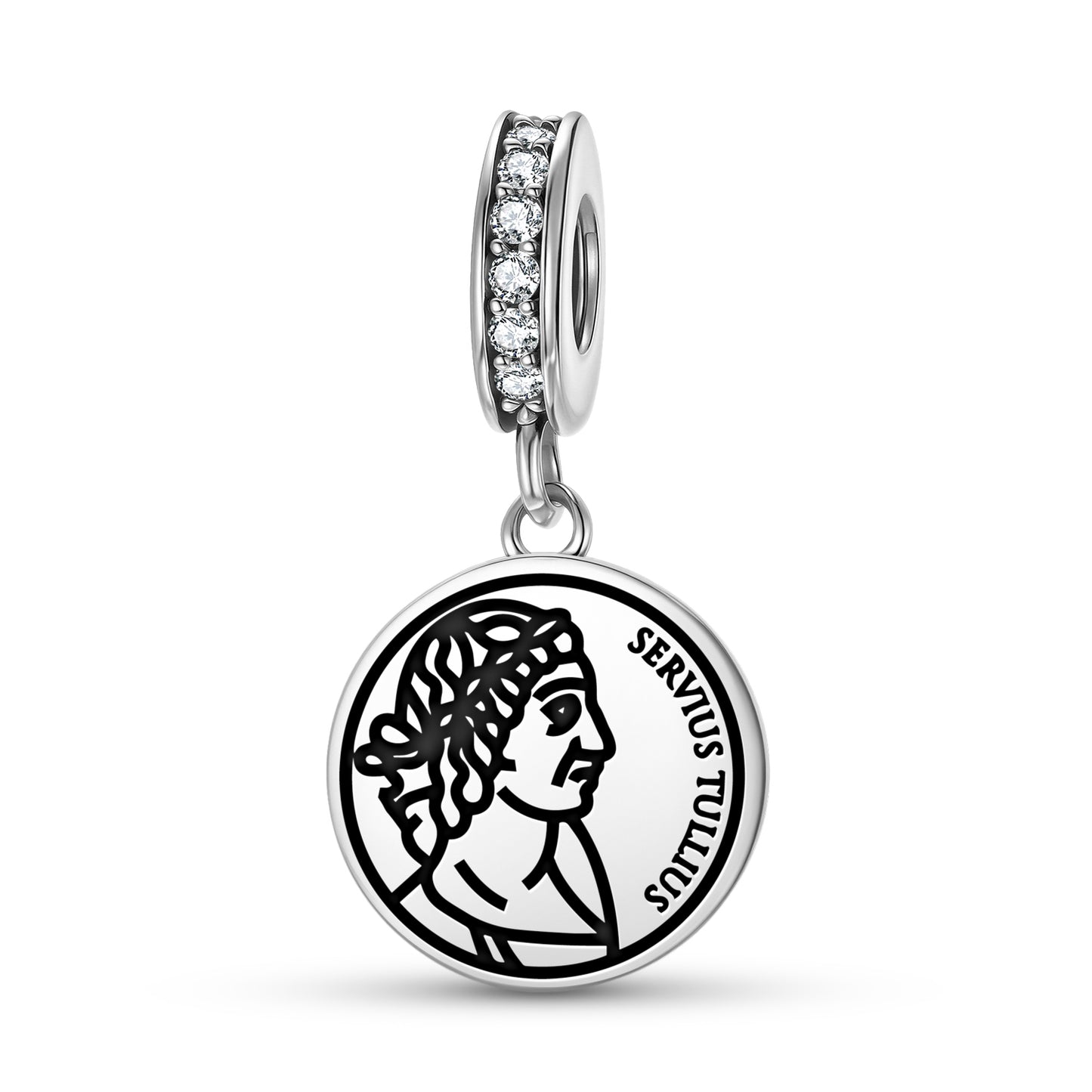 Servius Tullius Roman Empire Symbols Pendant Dangle Charm
