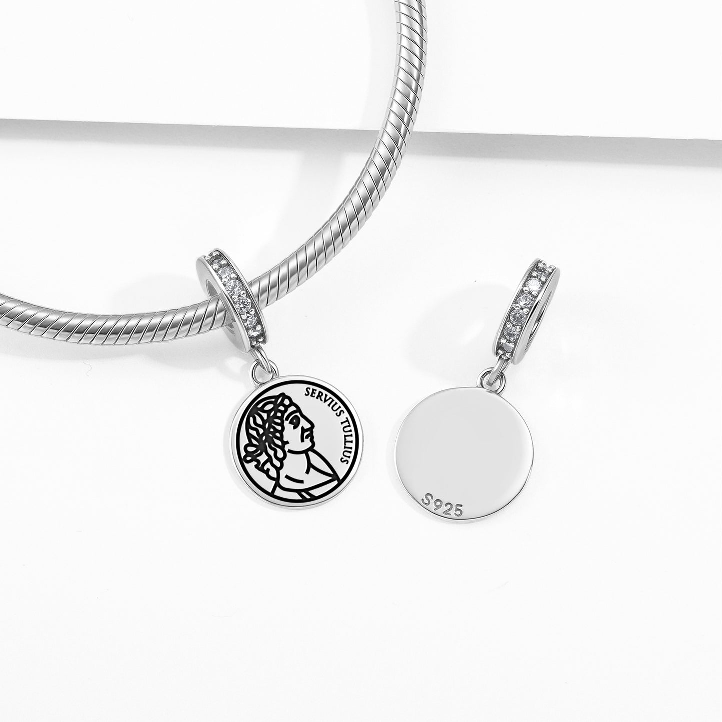 Servius Tullius Roman Empire Symbols Pendant Dangle Charm