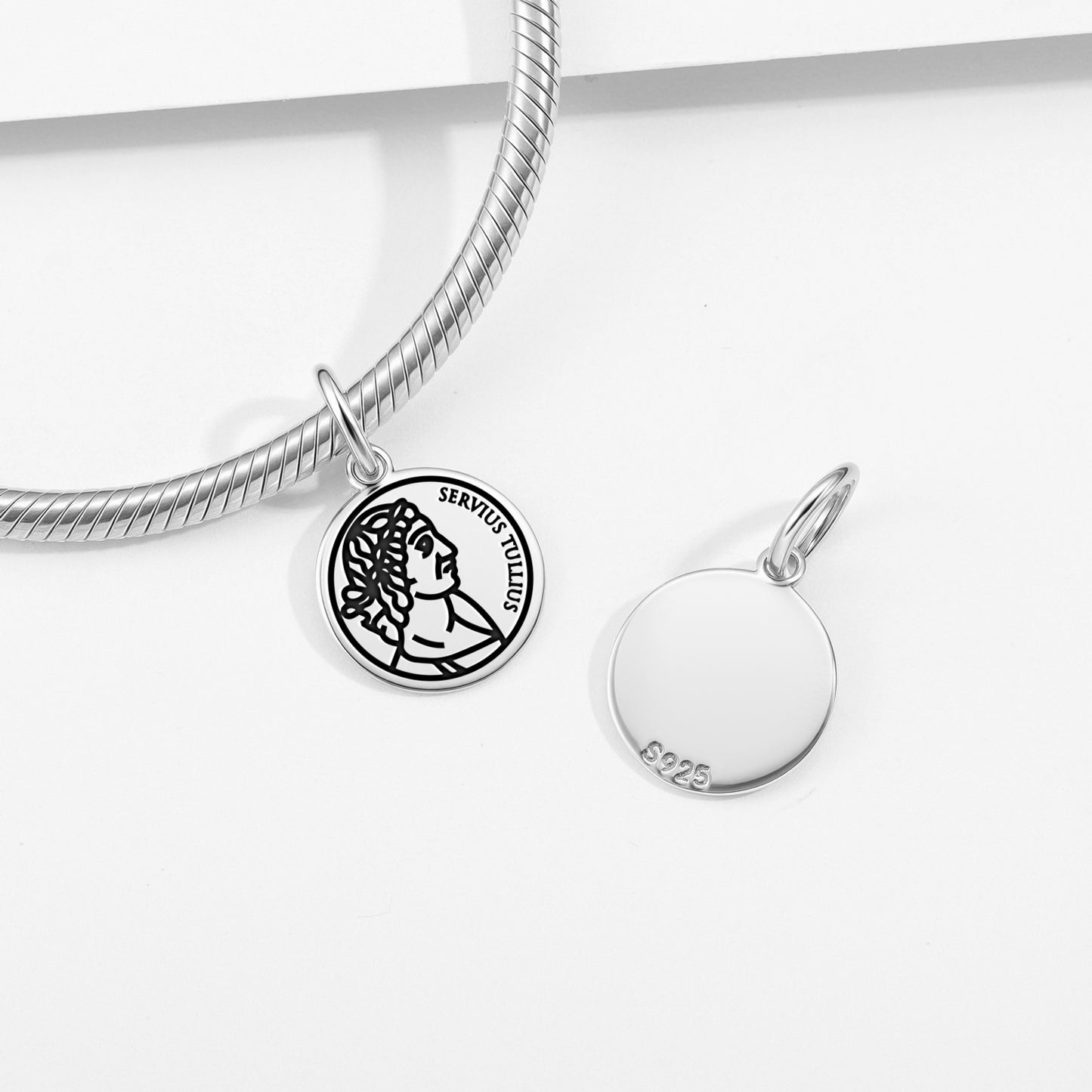 Servius Tullius Roman Empire Symbols Pendant Dangle Charm