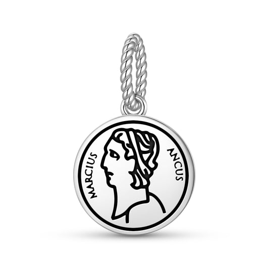 Ancus Marzio Roman Empire Symbols Pendant Dangle Charm