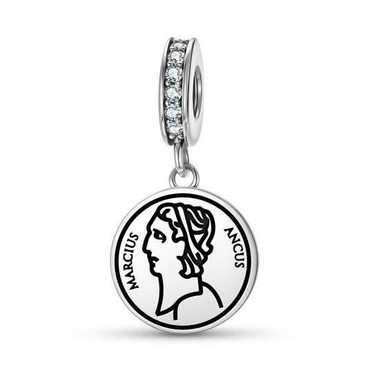 Ancus Marzio Roman Empire Symbols Pendant Dangle Charm