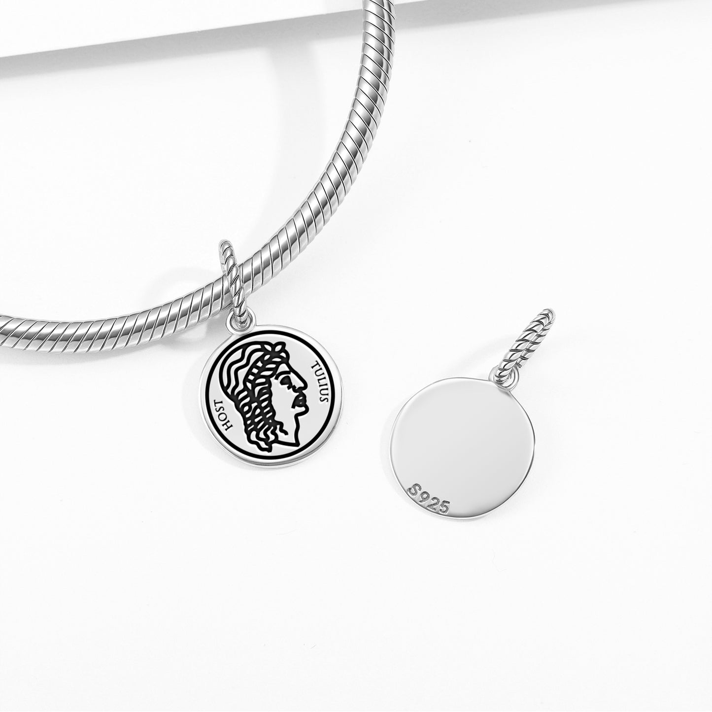 Tullus Hostilius Roman Empire Symbols Pendant Dangle Charm