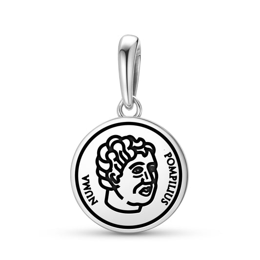 Numa Pompilius Roman Empire Symbols Pendant Dangle Charm