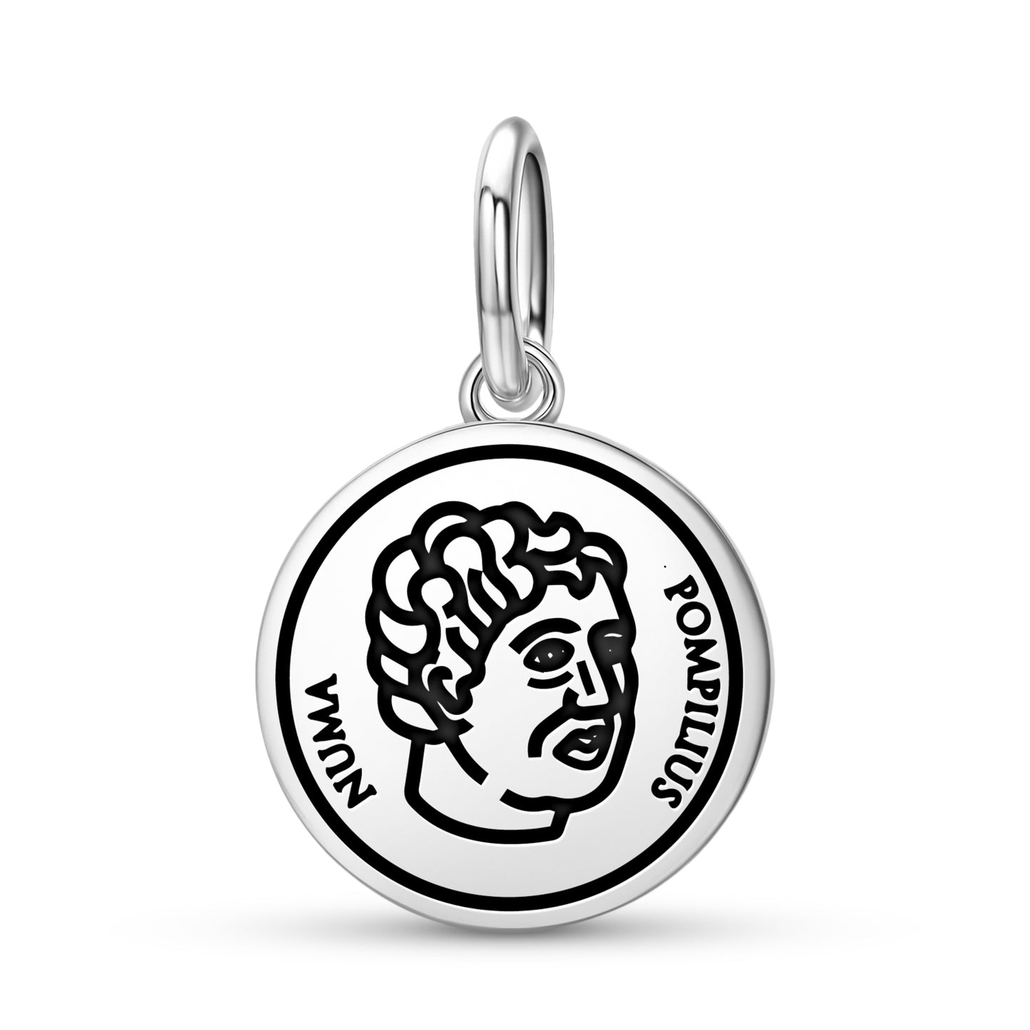 Numa Pompilius Roman Empire Symbols Pendant Dangle Charm