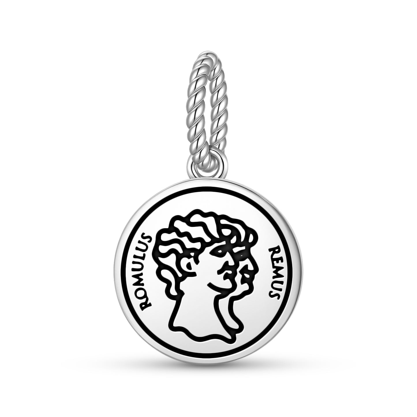 Romulus – First king of Rome Roman Empire Symbols Pendant Dangle Charm