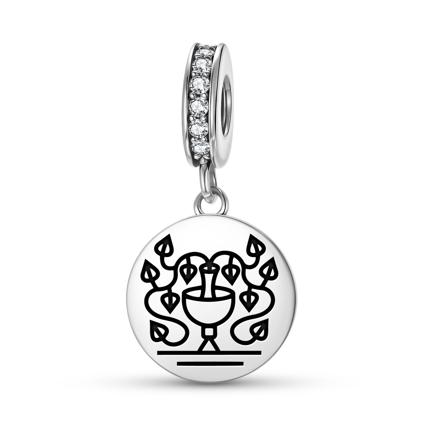 Ivy Hedera Roman Empire Symbols Pendant Dangle Charm