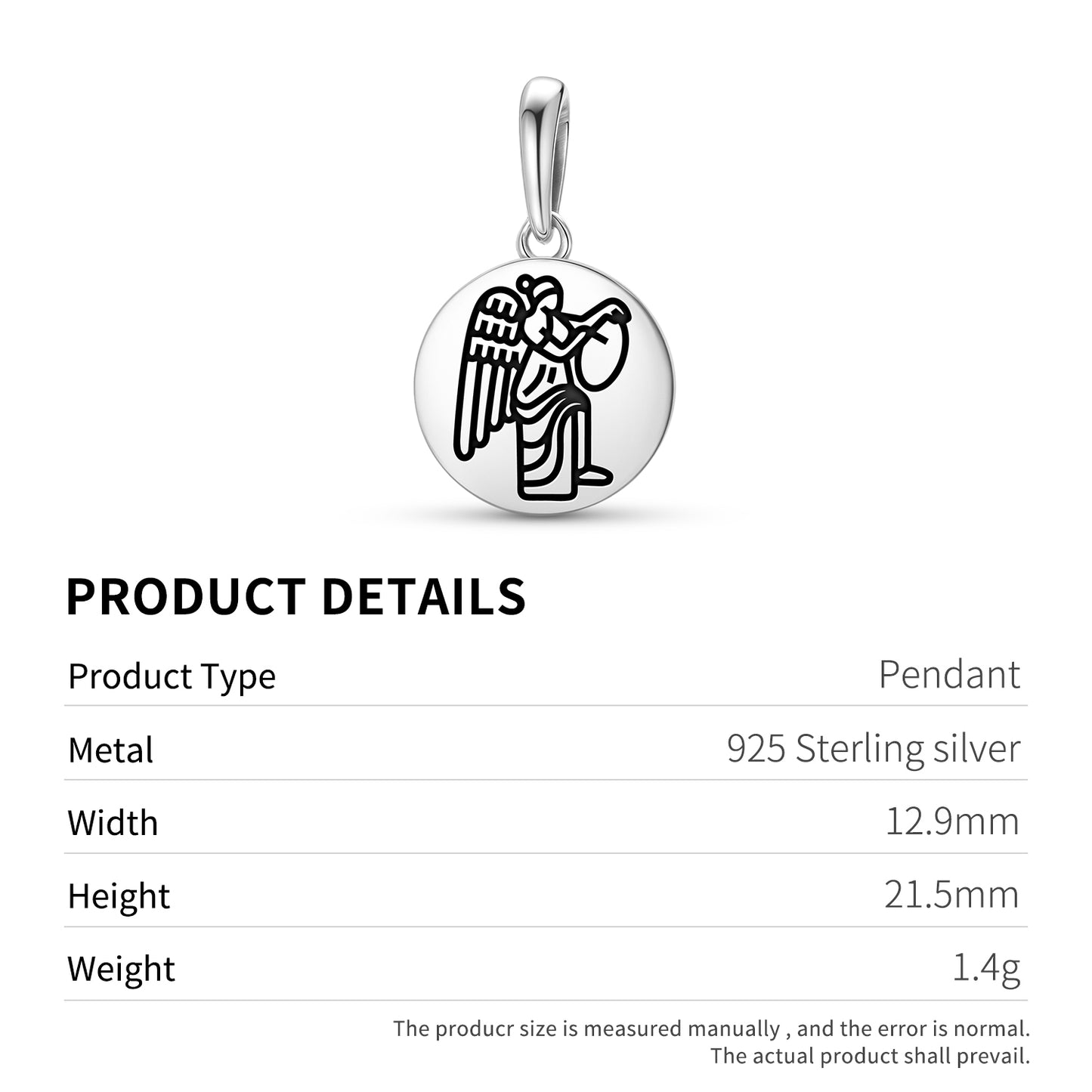 Winged Victory Roman Empire Symbols Pendant Dangle Charm