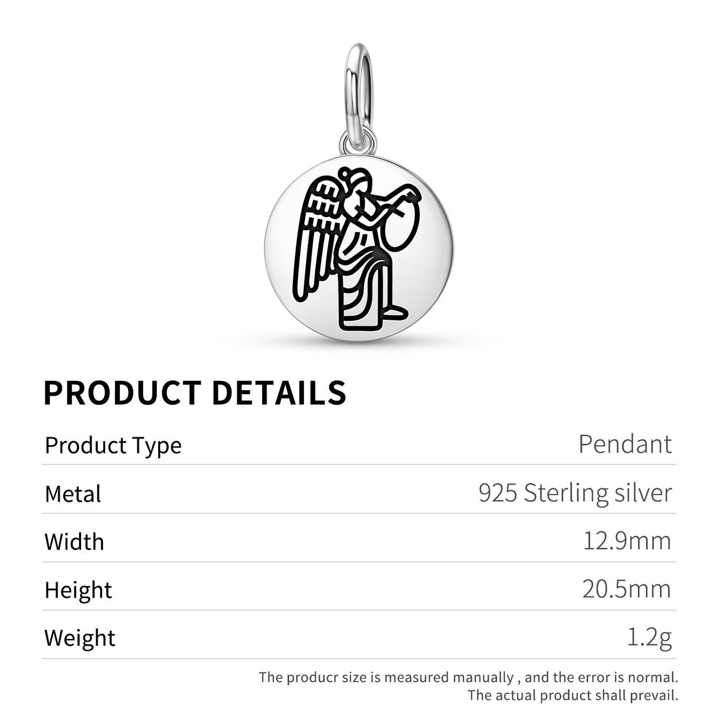 Winged Victory Roman Empire Symbols Pendant Dangle Charm