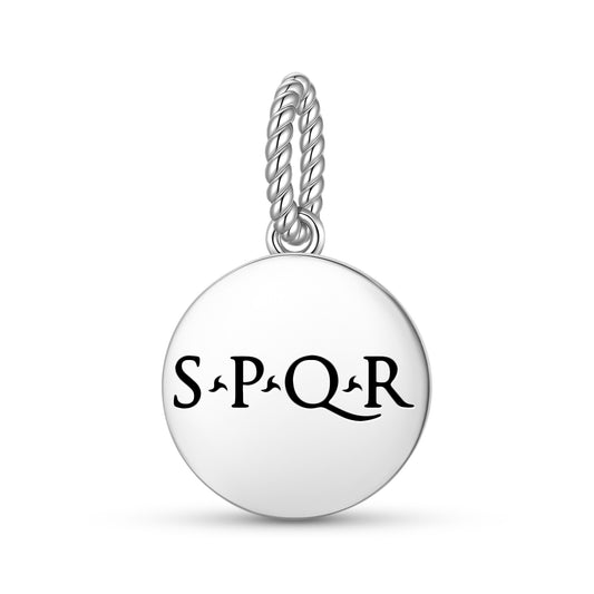 S.P.Q.R. Roman Empire Symbols Pendant Dangle Charm