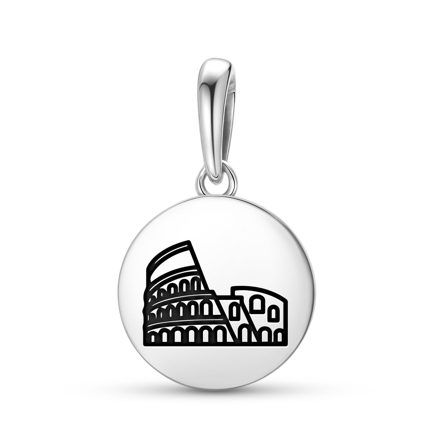 Colosseum Roman Empire Symbols Pendant Dangle Charm