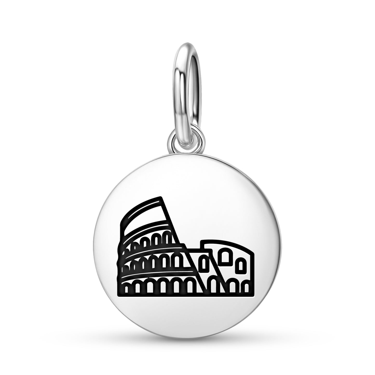 Colosseum Roman Empire Symbols Pendant Dangle Charm