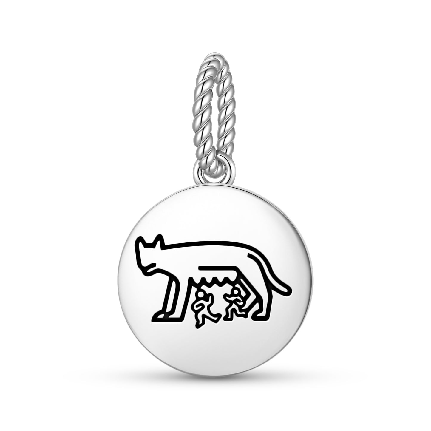 Capitoline she-wolf Roman Empire Symbols Pendant Dangle Charm