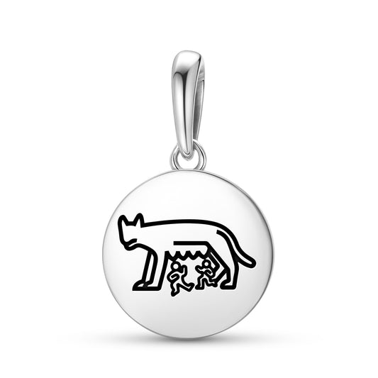 Capitoline she-wolf Roman Empire Symbols Pendant Dangle Charm