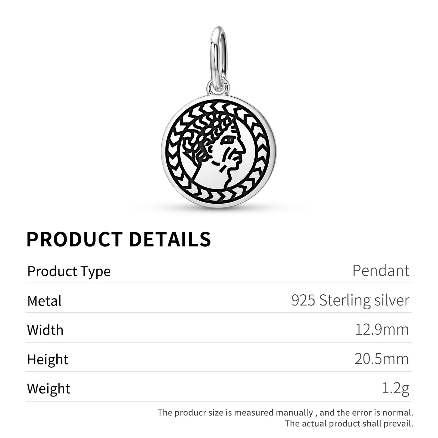 Julius Caesar Roman Empire Symbols Pendant Dangle Charm