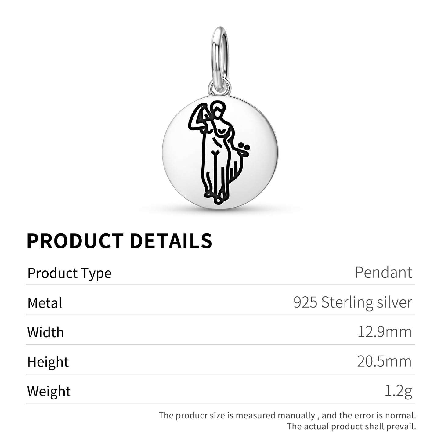 Venus Genetrix Roman Empire Symbols Pendant Dangle Charm