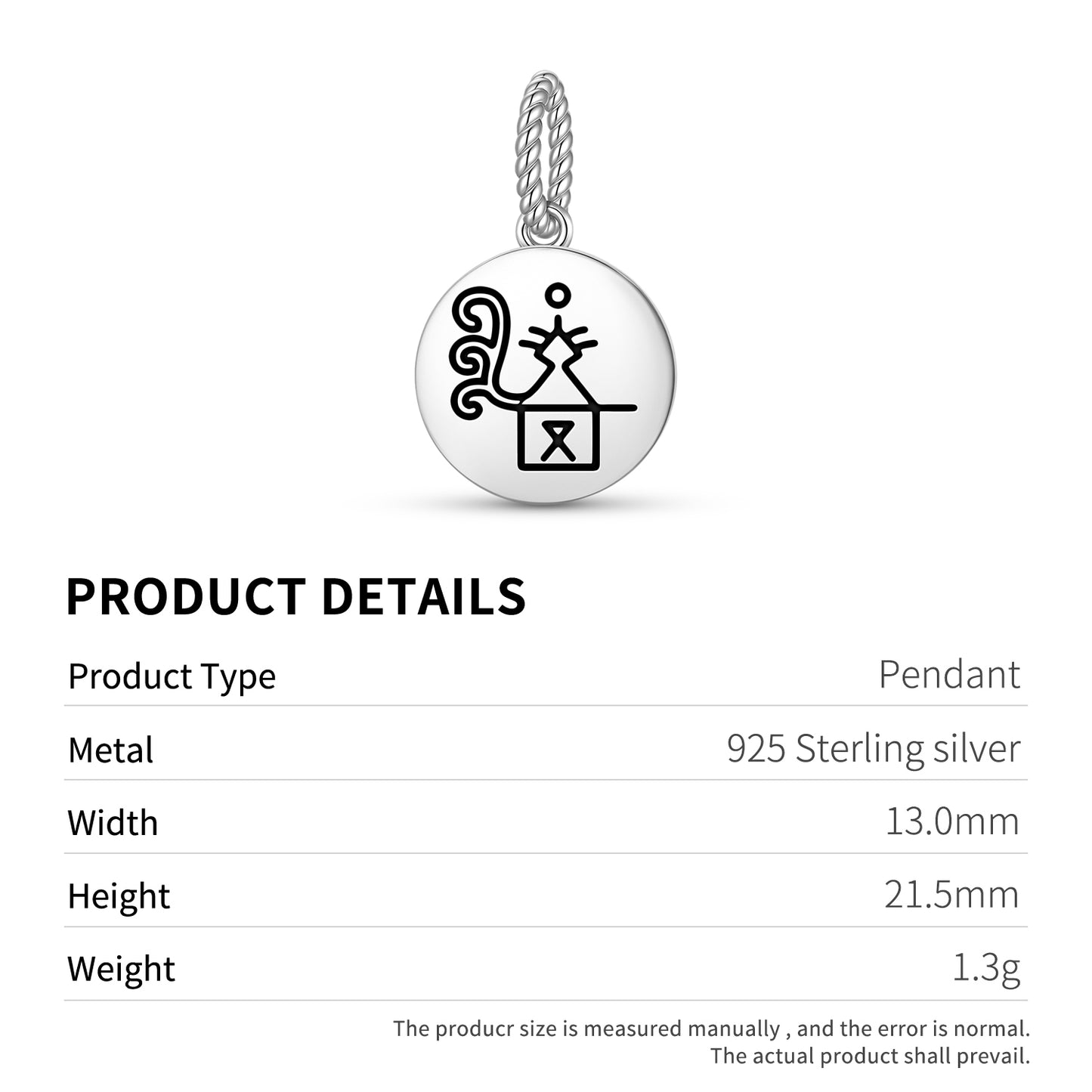 Hedelmällisyyden Jumala Sami Symbols Pendant Dangle Charm
