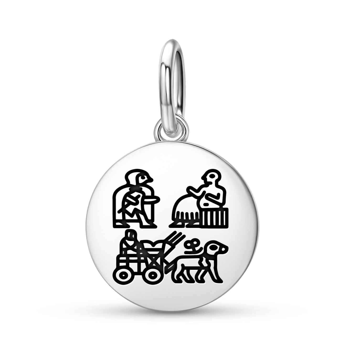 Standard of Ur Sumerian Symbols Pendant Dangle Charm