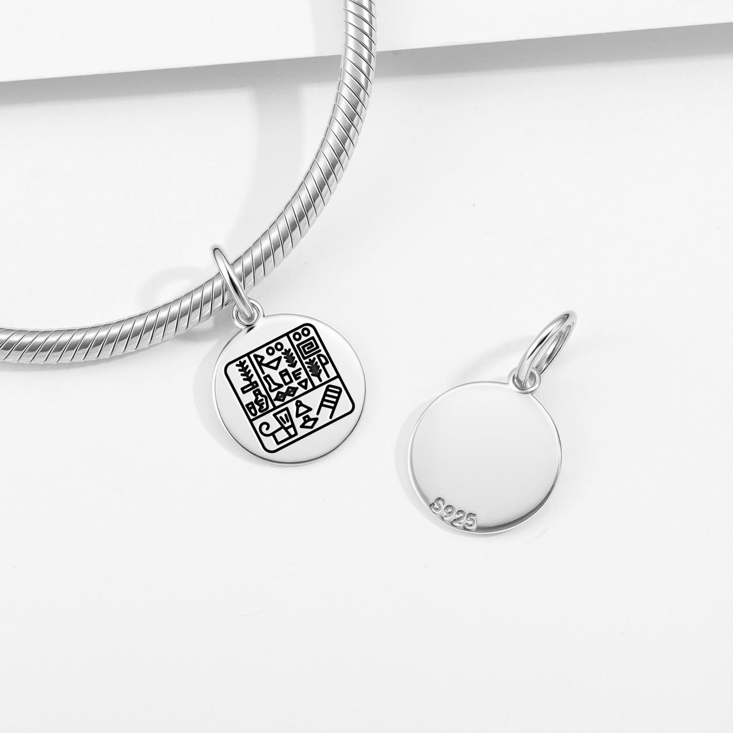 Cuneiform alphabet Sumerian Symbols Pendant Dangle Charm