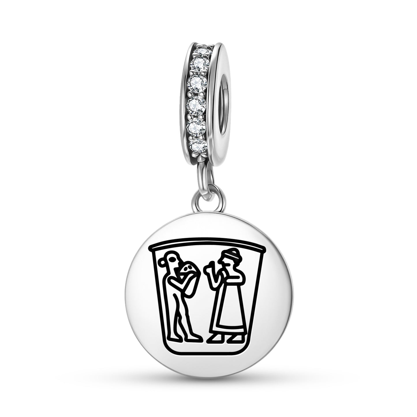 Warka Vase Sumerian Symbols Pendant Dangle Charm