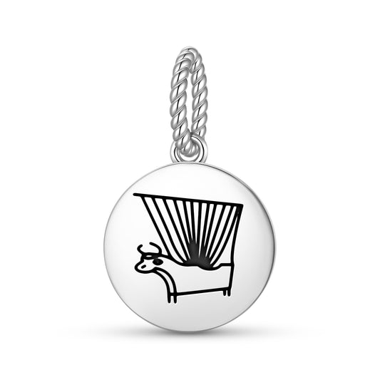 Bull Headed Lyre of Ur Sumerian Symbols Pendant Dangle Charm