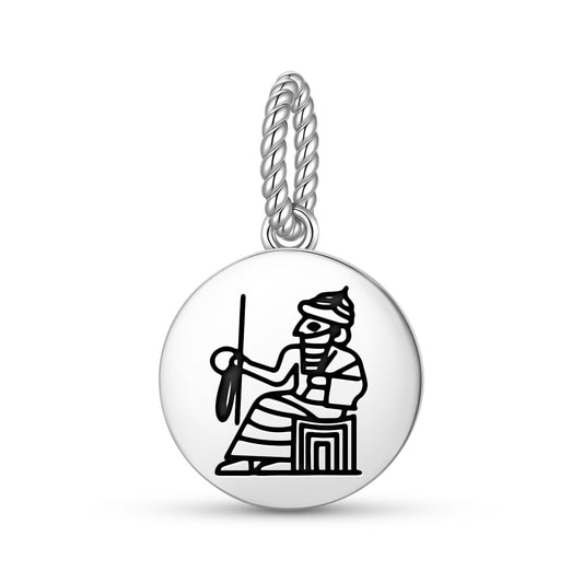 Enlil Elil Sumerian Symbols Pendant Dangle Charm