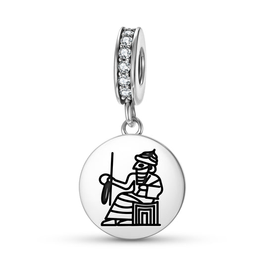 Enlil Elil Sumerian Symbols Pendant Dangle Charm