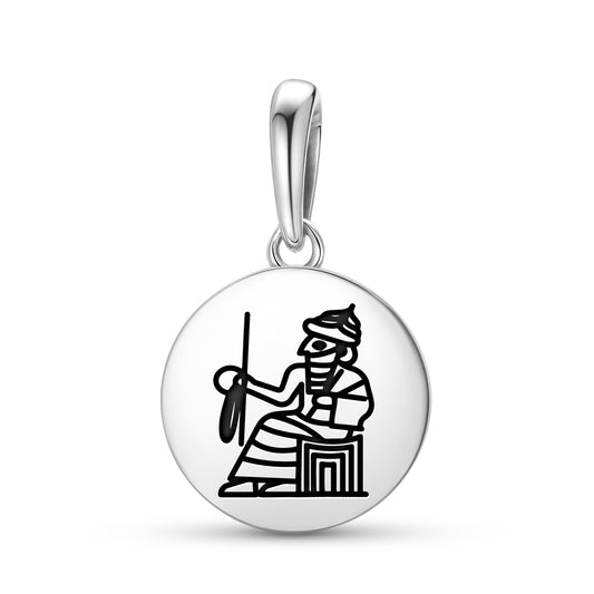 Enlil Elil Sumerian Symbols Pendant Dangle Charm