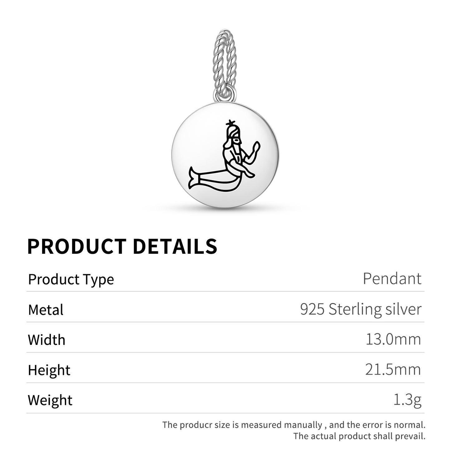 Dagan Dagon Sumerian Symbols Pendant Dangle Charm