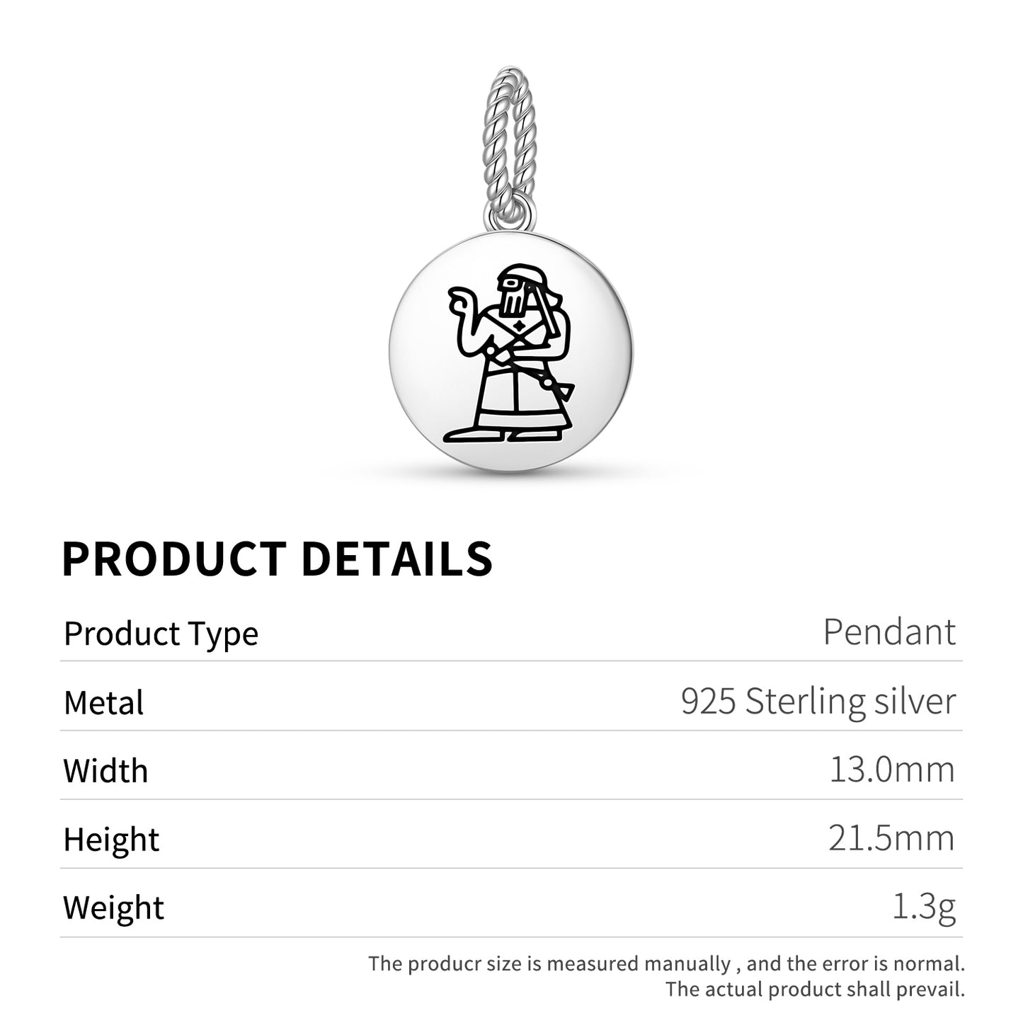 An Anu Anum Sumerian Symbols Pendant Dangle Charm