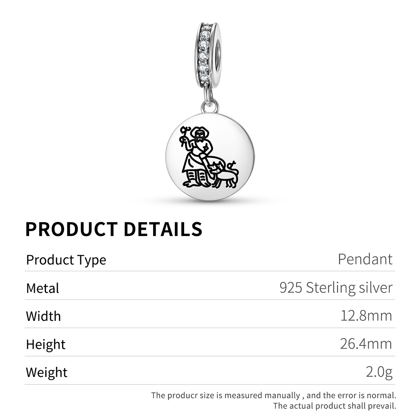 Nergal Sumerian Symbols Pendant Dangle Charm