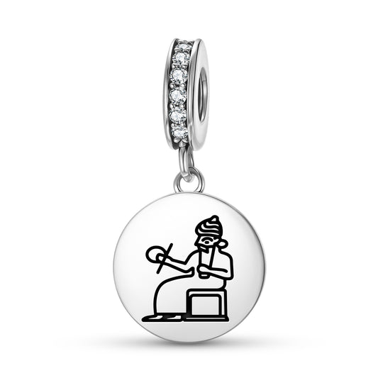 Shamash Sumerian Symbols Pendant Dangle Charm