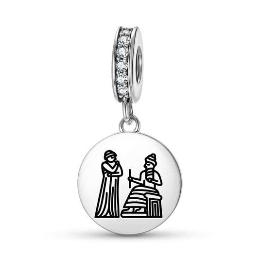 Aya Nin Aya Sherida Sumerian Symbols Pendant Dangle Charm