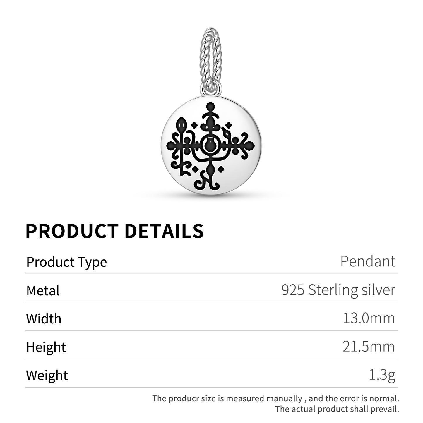 Simbi Central America Symbols Pendant Dangle Charm