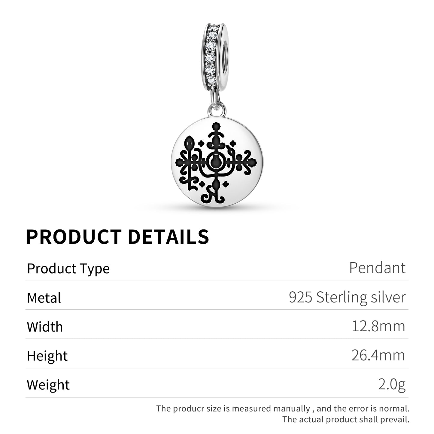 Simbi Central America Symbols Pendant Dangle Charm
