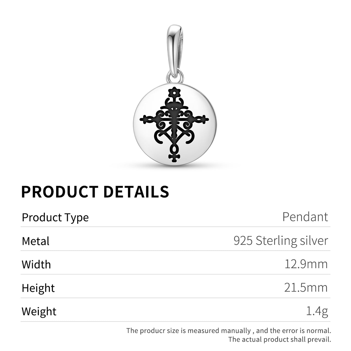 Bossou Central America Symbols Pendant Dangle Charm