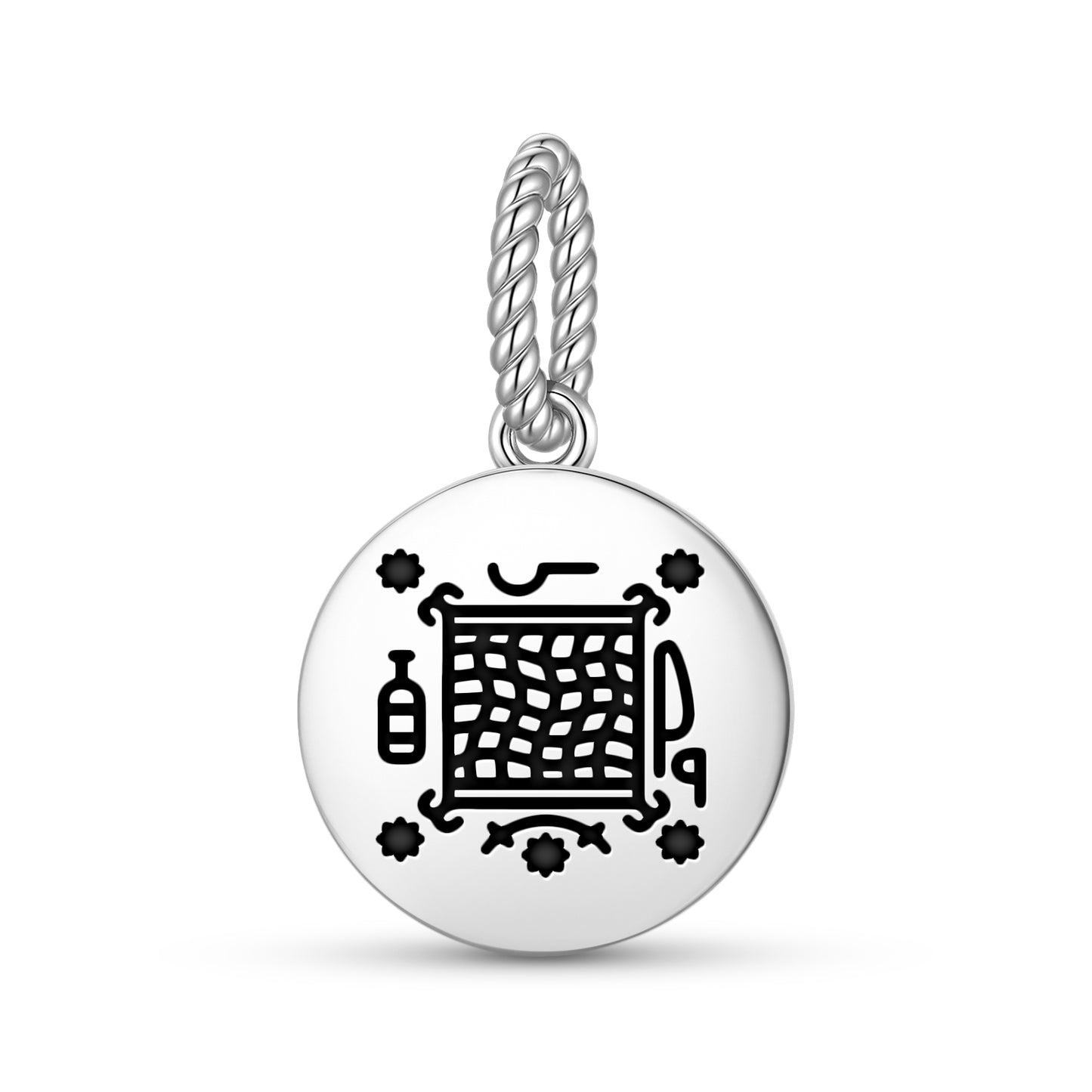 Papa Azaka Central America Symbols Pendant Dangle Charm