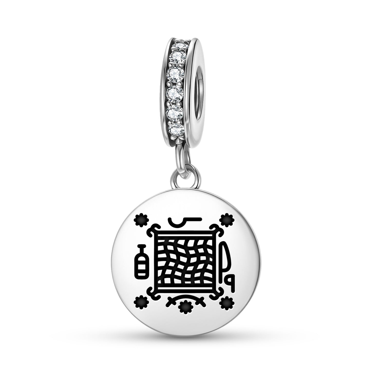 Papa Azaka Central America Symbols Pendant Dangle Charm