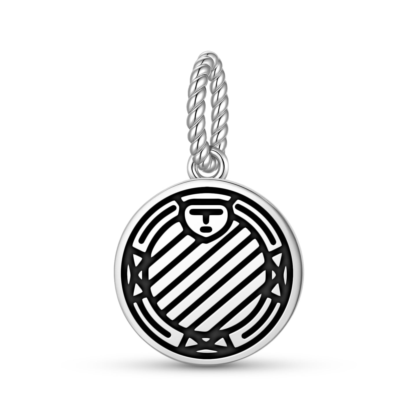 Ifa Divination Board Central America Symbols Pendant Dangle Charm