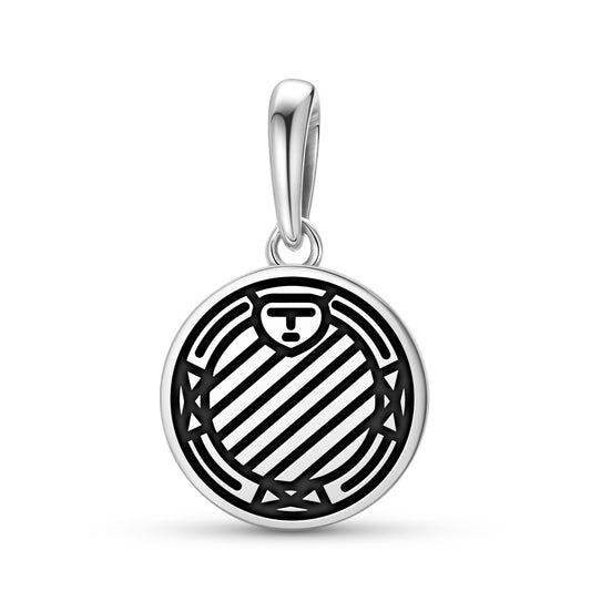 Ifa Divination Board Central America Symbols Pendant Dangle Charm