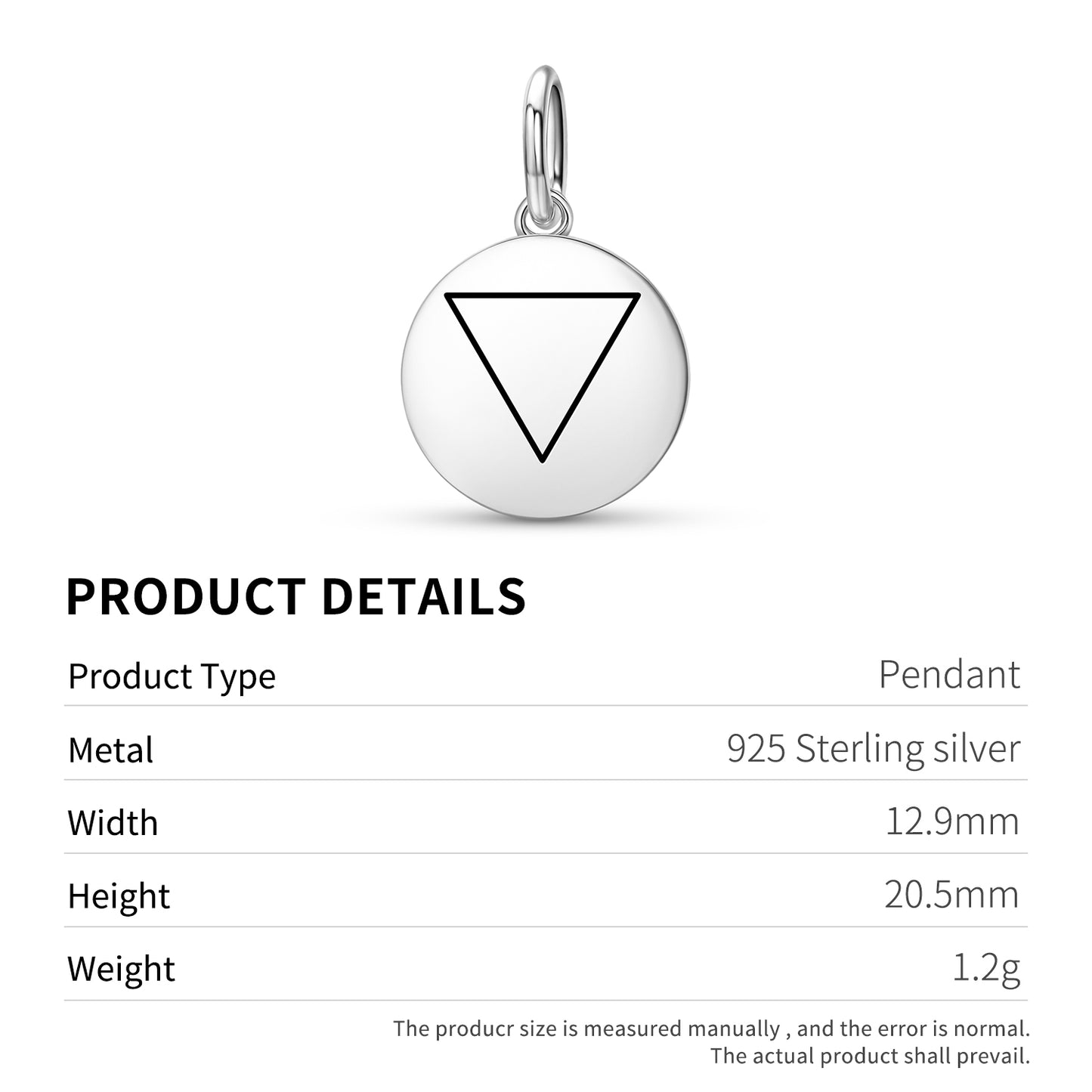 1st Degree Wiccan Wicca Symbols Pendant Dangle Charm