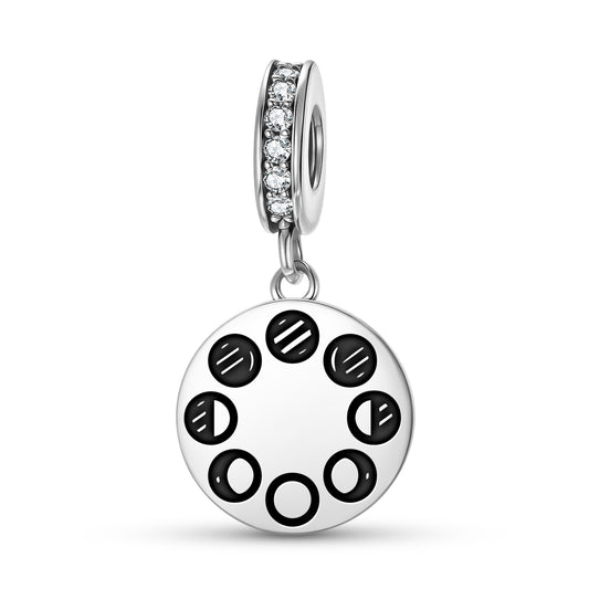 Moon Phases Wicca Symbols Pendant Dangle Charm