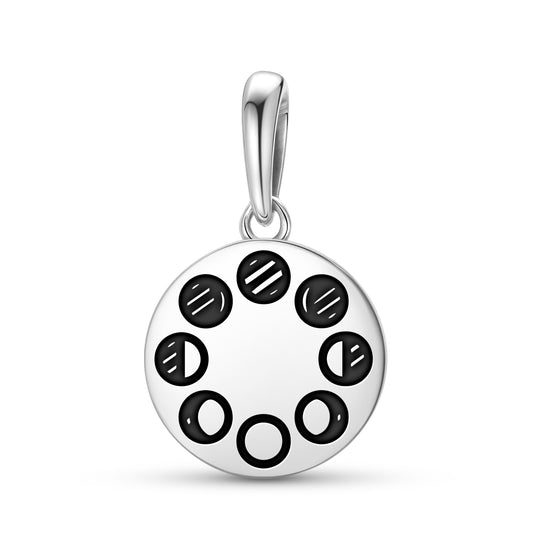 Moon Phases Wicca Symbols Pendant Dangle Charm