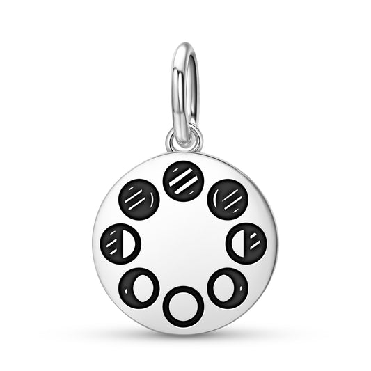 Moon Phases Wicca Symbols Pendant Dangle Charm