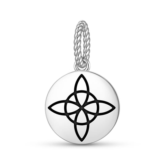 The Witch's Knot Wicca Symbols Pendant Dangle Charm