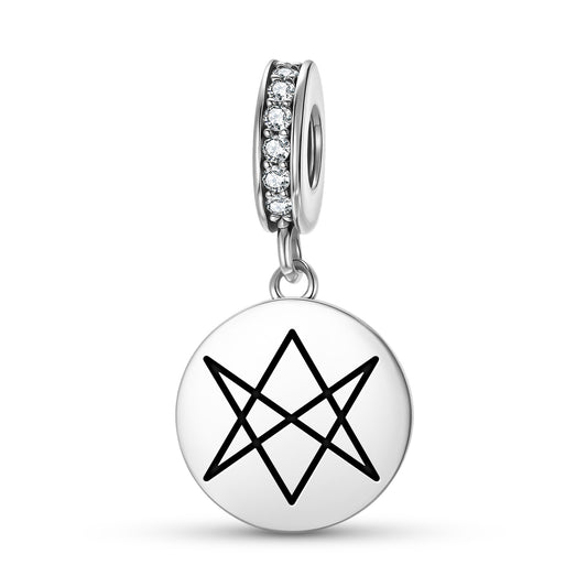 Hexagram Unicursal Wicca Symbols Pendant Dangle Charm
