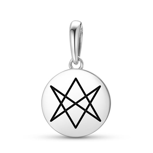 Hexagram Unicursal Wicca Symbols Pendant Dangle Charm