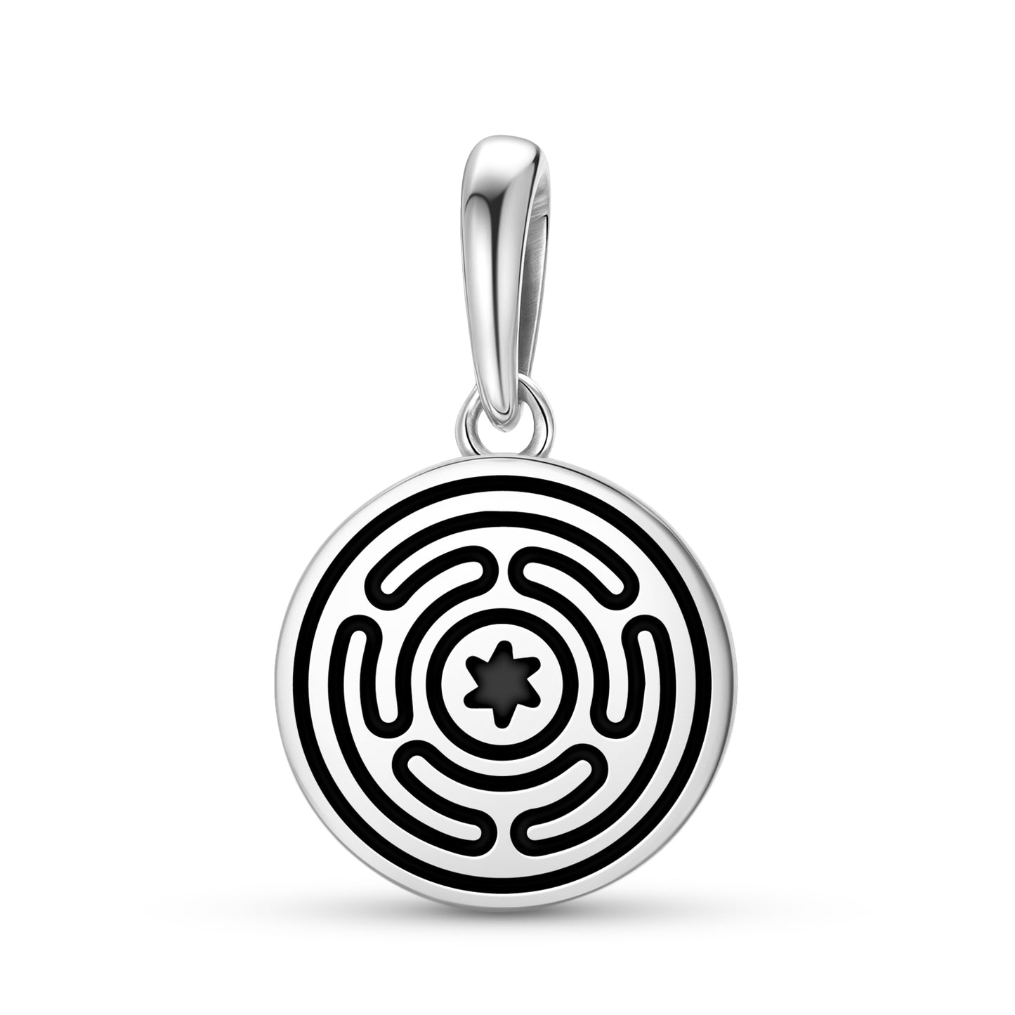 Hecate's Wheel Wicca Symbols Pendant Dangle Charm