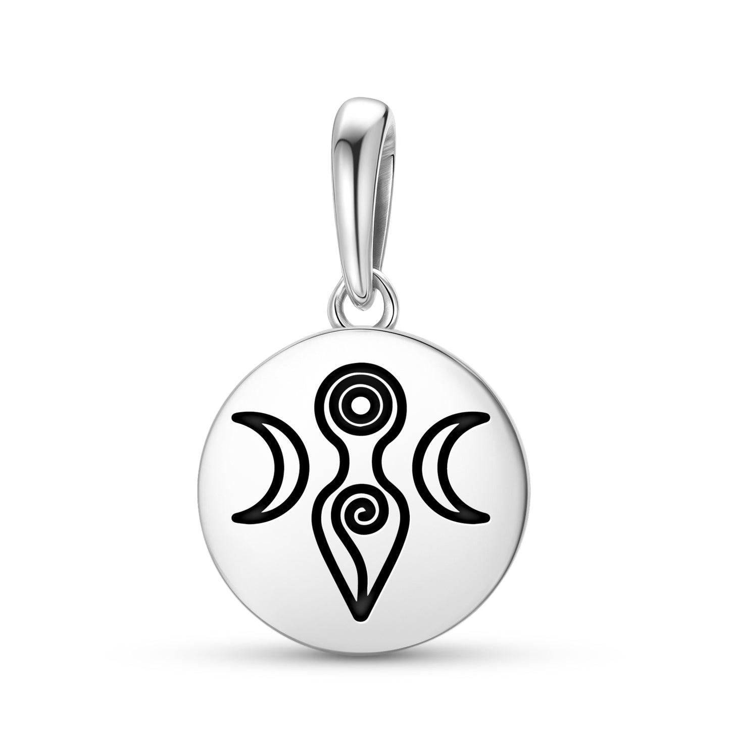 Moon Goddess Wicca Symbols Pendant Dangle Charm
