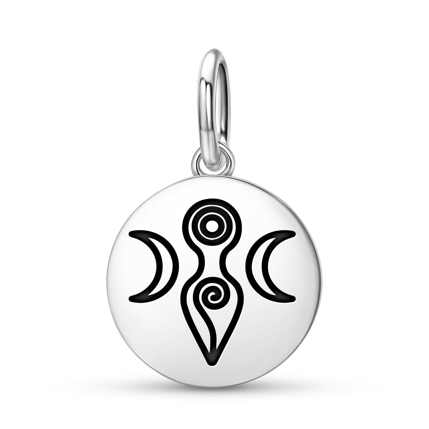Moon Goddess Wicca Symbols Pendant Dangle Charm